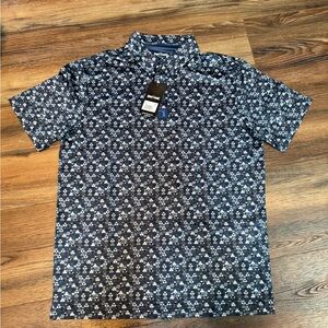 Men's Blue Patterned Shirt